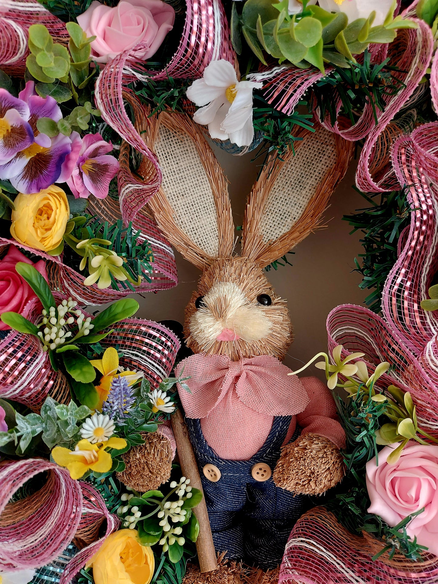 Bunny Deco Mesh Wreath